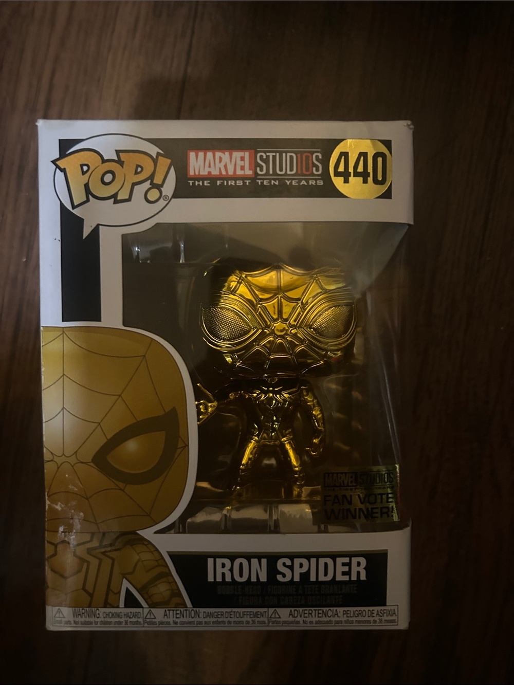 Marvel Studios 10th Anniversary Iron Spider (Gold Chrome) #440